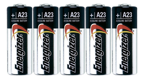 Pila Alcalina Energizer 12 Volts Tipo Cilindro A23, 5 Piezas