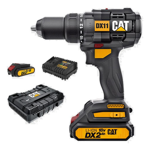 Furadeira Parafusadeira 18v Cat DX12k + Accesorios
