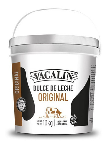 Vacalín Dulce De Leche Original X 10 Kg 