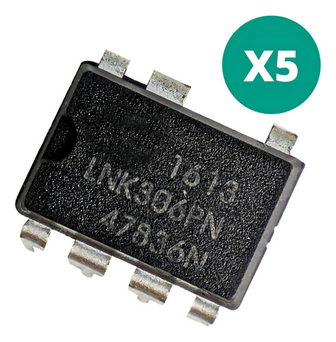 Kit 5 Circuito Integrado Lnk306pn 225ma Mdcm 360ma Ccm 12v