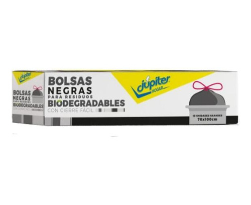 Bolsa Biodegradable Júpiter Negra 70x100 X10