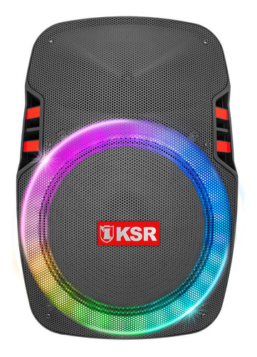 Bafle Profesional Recargable Kaiser Con Tecnología Ksr-link Color Negro
