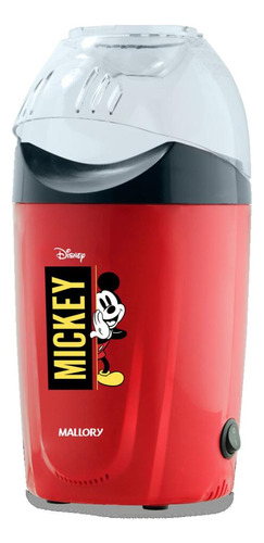 Pipoqueira Mickey Mouse 1200w Vermelha Mallory 220V