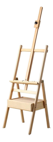 Caballete De Caja De Bocetos Francés De Madera Con Beige