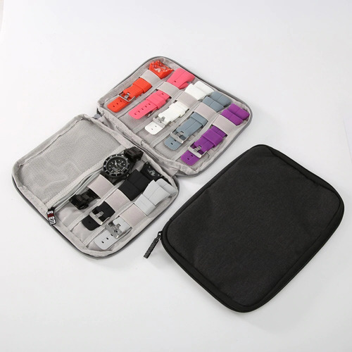 Estojo Organizador Para Pulseiras E Cabos Apple Watch Medio Cor Preto