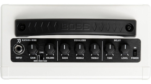 Imagen 3 de 3 de Boss Katana-mini 7w 1x4 Guitar Combo Color Blanco
