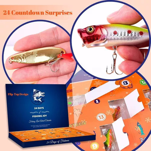 Set De Señuelos De Pesca Con Calendario De Adviento 2025
