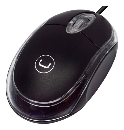 Mouse Unno Óptico Trans Usb 800dpi - Tecnobox Color Negro