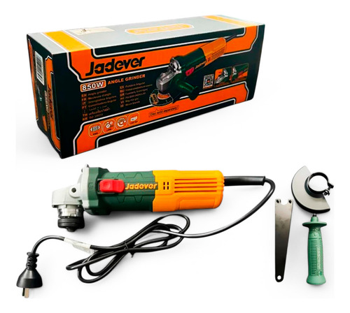 Amoladora Angular 850w Disco 125mm 220v Jadever Mango Auxi