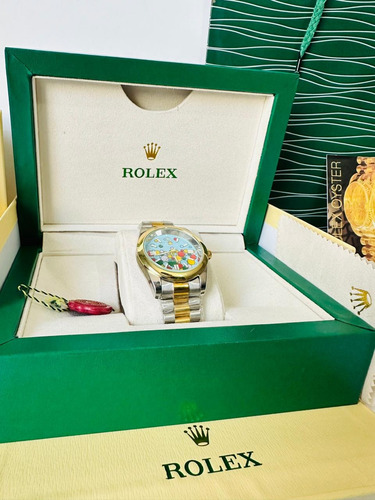Reloj Rolex Edición Bubbles Fullset Para Hombre Plateado/dorado Platead Agua (Usado)