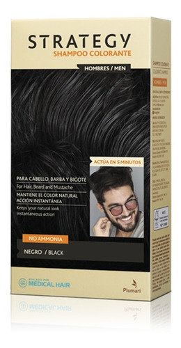 Strategy Shampoo Colorante Cabello Y Barba Todos Los Colores