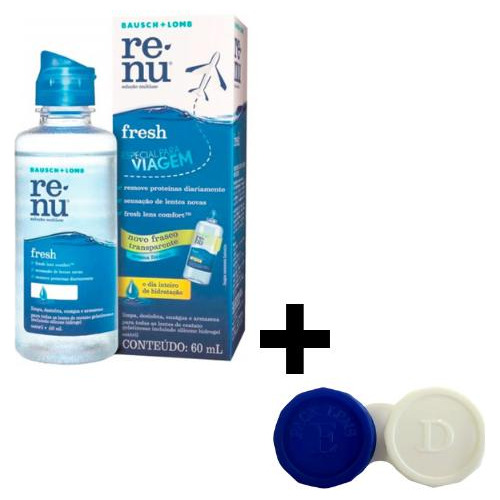 Solução De Limpeza Renu Fresh 60 Ml + Estojo