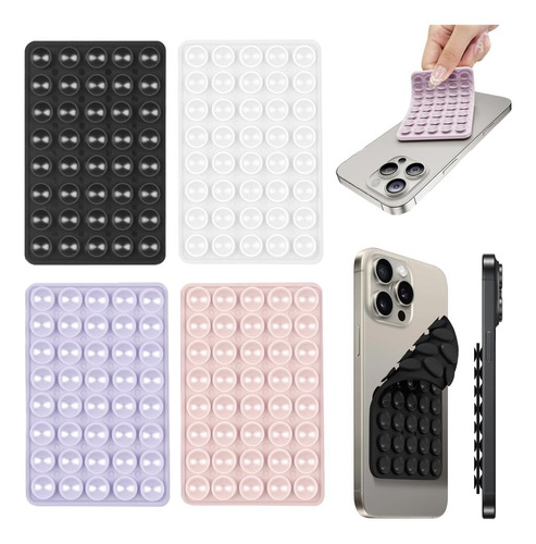 4 Piezas Soporte Para Celular Con Ventosa Fuerte