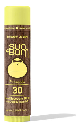 Protector Labial Sun Bum Spf 30 Lip Balm  Pineapple 4.25 