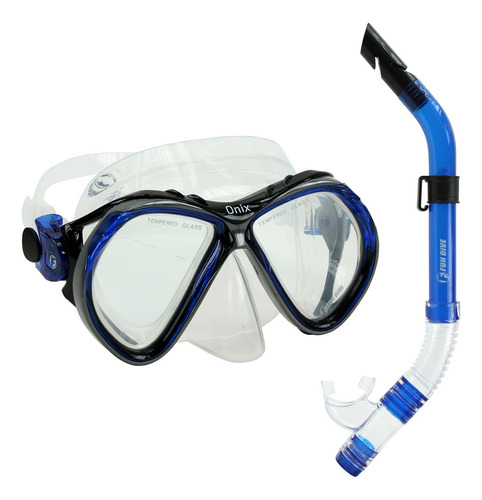 Conjunto Máscara Snorkel Para Mergulho Pesca Sub - Fun Dive