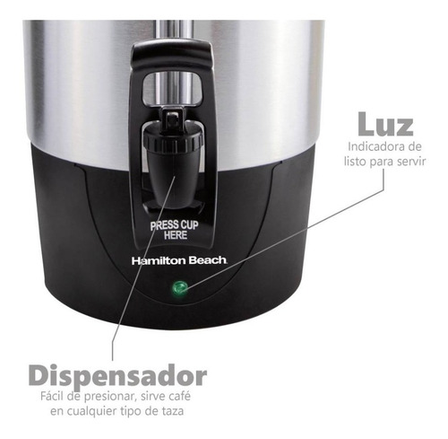 Cafetera Urna Percoladora Hamilton Beach 40521 45 Tazas