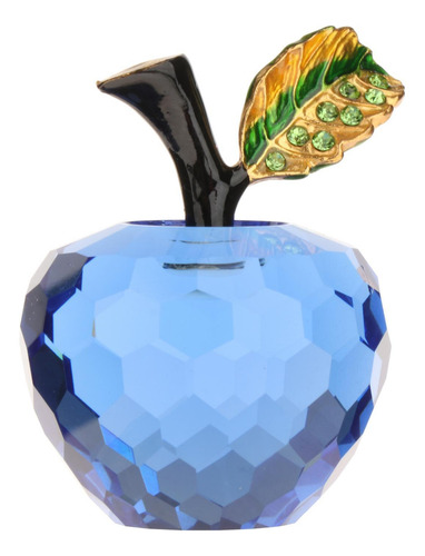 La Estatua De La Fruta De Cristal Esculpe Los Adornos Azul