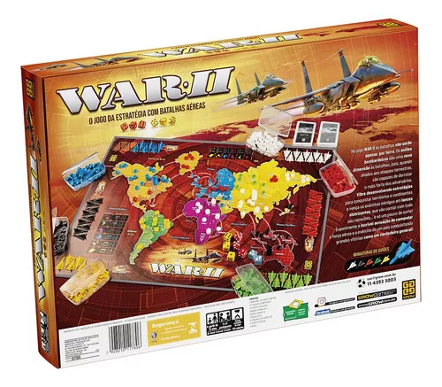 JOGO TABULEIRO MESA WAR 2 GROW ORIGINAL NOVO ESTRATÉGIA - Lepetiti