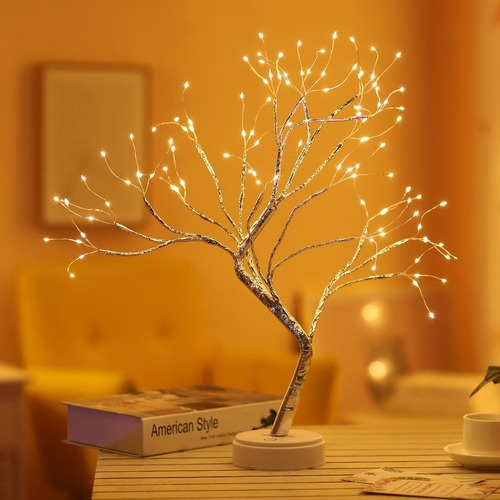 Lámpara Led Árbol Bonsai Luces Hadas Color de la estructura Blanco cálido