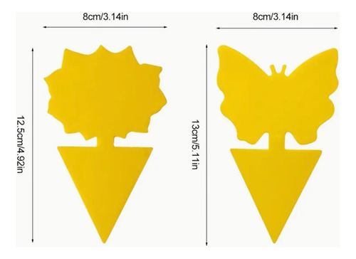 10 Trampas Adhesivas Para Mosquitos, Mosca Blanca E Insectos