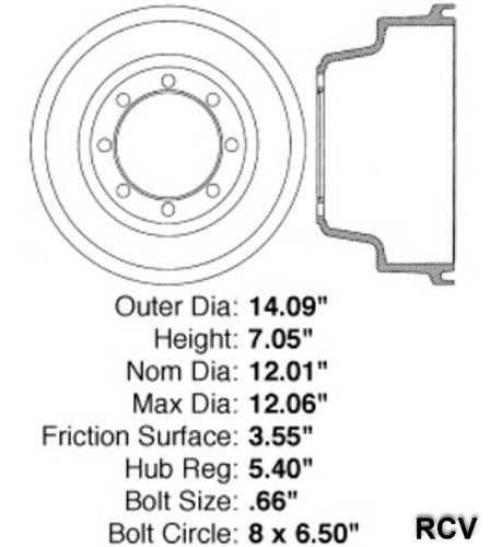 Tambor Frenos  Trasera Para American Motors Amx   1979