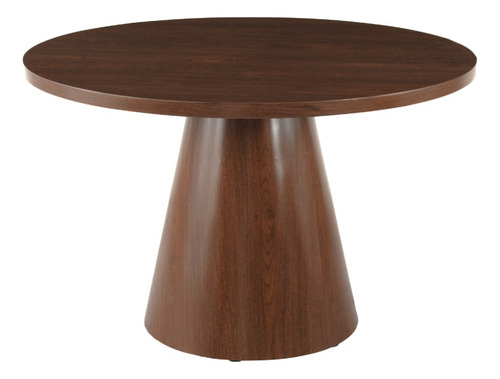 Brüm - Mesa De Comedor Lagos Nogal 120cm. Mdf Redonda