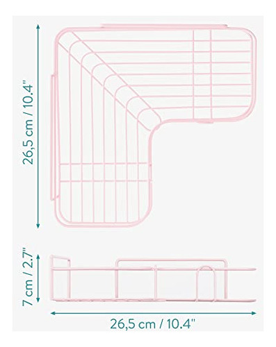 Bandeja De Ducha Autoadhesiva Navaris, Juego De 2 Órganos De