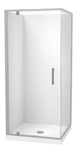 Box Ducha Recto Cromo Transl 90cm Sin Receptaculo - Quebec