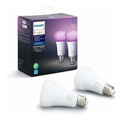 White And Color Ambiance Paquete De 2 Bombillas Led Int...