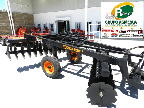 Rastra Agricola De Tiro Hidraulico De 24 Discos Marca Bison