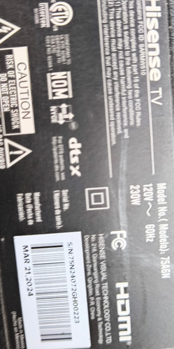 Fuente Hisense 75a6n Rsag7.820.10689 (Usado)