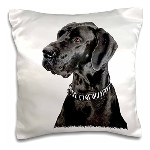 Perros Gran Danés  Negro Gran Danés  Funda De Almohada