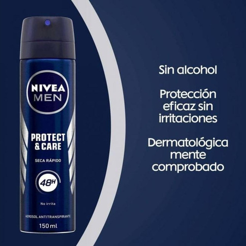 Nivea Men Protect & Care Desodorante En Aerosol Con 150 Ml