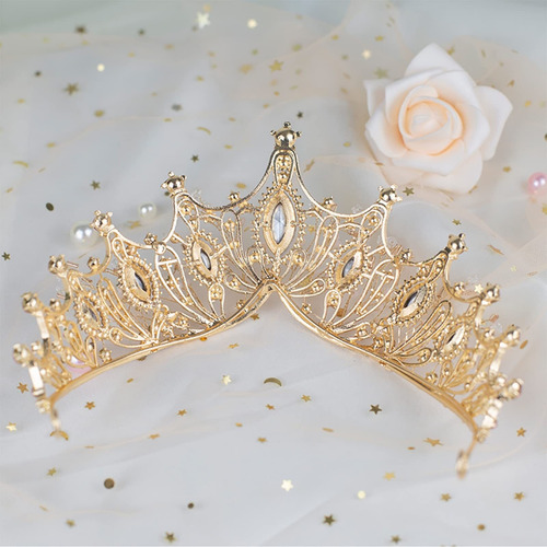 Tiaras De Boda Doradas Y Corona For Novia Corona De Sirena