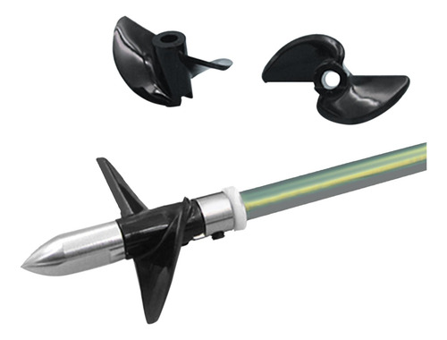 2 Hélice Ccw Cw De Barco Rc 3mm Eixo Preto Hélices