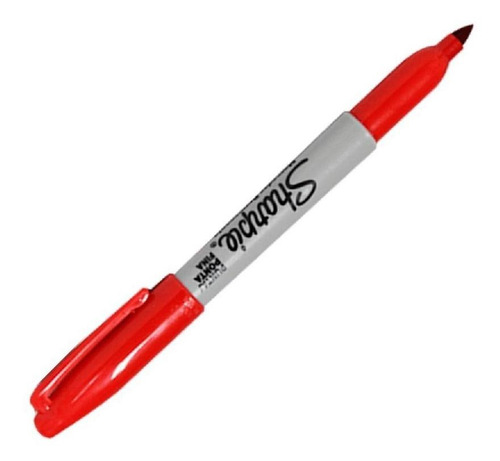 Marcador Sharpie Permanente Punta Fina Color Rojo 1 Unidad