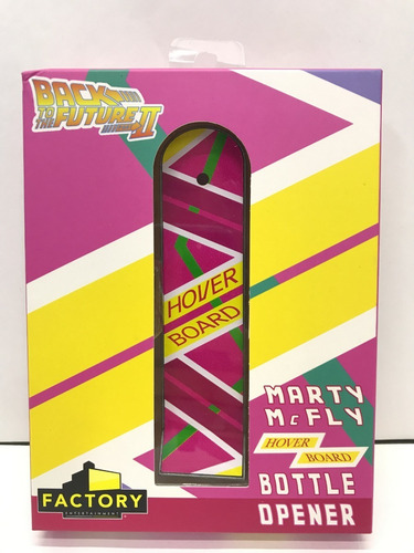 Destapador Volver Al Futuro Hover Board Patineta Rosa Marty Mcfly Factory Entertainment Con Iman