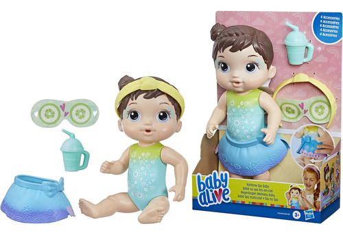 Baby Alive - Muñeca Bebé Spa Multicolor - Juguete De 22,5 Cm