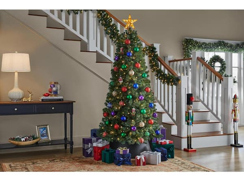 Arbol Navideño 198cm Luz Led Navidad Pino Importado (Usado)