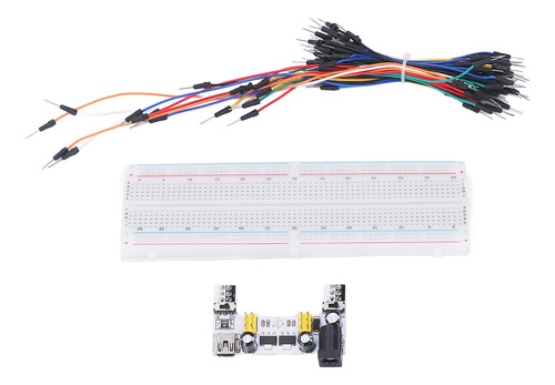 Kit Starter Breadboard Electric 830 Puntos De Amarre Para Pr