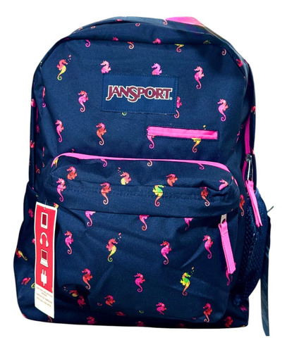 Mochila Urbana Escolar Reforzada Jansport Digibreak 25l Color Azul Diseño De La Tela Estampado