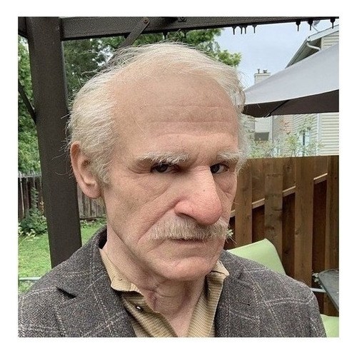 . Máscara De Peluca Realista 3d Prop De Parodia De Ancianos