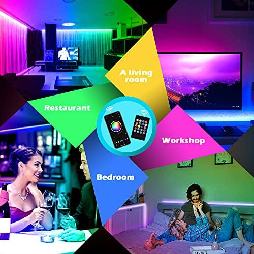 Ailbton Tira De Luces Led Sincronización De Música Cambio De