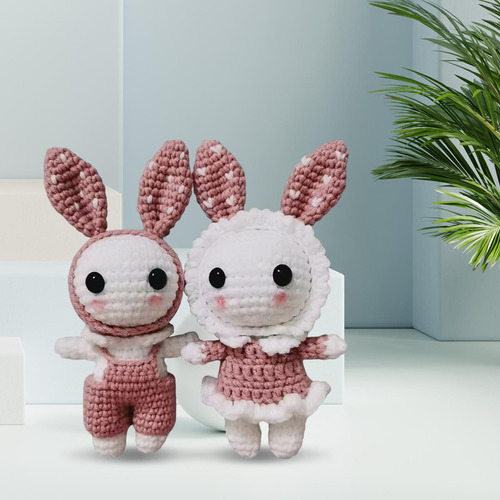 Kit De Ganchillo Conejo Crochet Craft Set Juguete De Tejer A