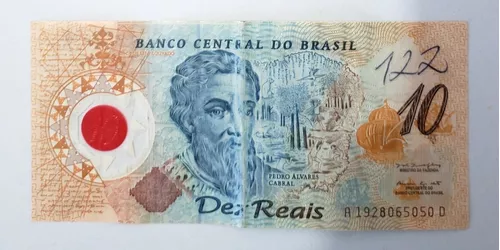 Nota de 10 Reais de Plástico Comemoração Dos 500 Anos do Descobrimento do  Brasil para Colecionadores, Produto Vintage e Retro Usado 79989490