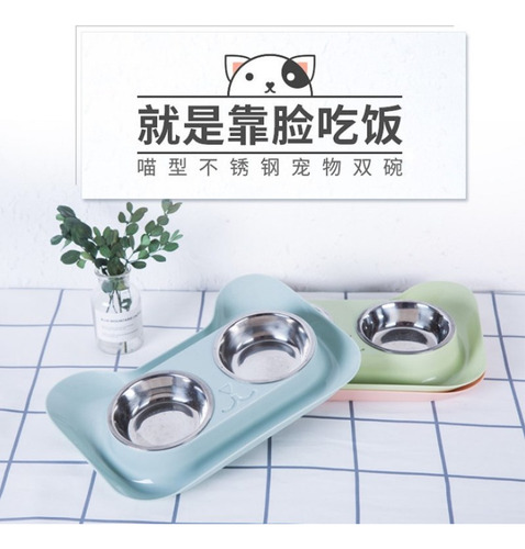 Cuencos Para Perros De Acero Inoxidable Con Forma Bonita, A