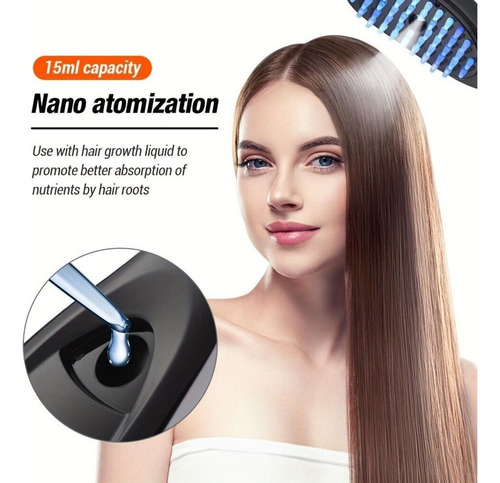 Peine Masajeador Eléctrico Multifuncional Para El Cabello