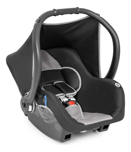 Carrinho De Bebê 2x1 Tutti Baby Joy Ll Preto Com Cinza