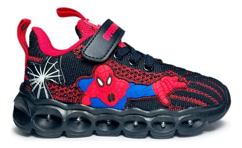 Zapatillas Luces Avengers America Araña Iron Man Hulk - Cuot