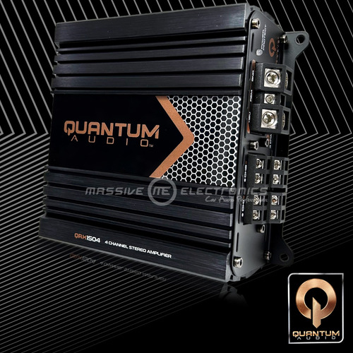 Amplificador Quantum Audio Qrx1504 Clase D 2500w 4 Canales Negro